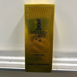 One Million Paco Rabanne Gold Metallic Parfum 3.4 fl.oz